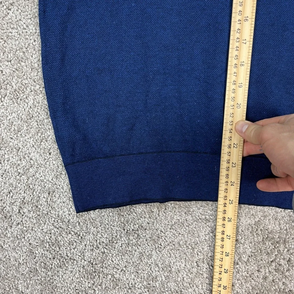 Banana Republic Sweater Mens Small Blue Long‎ Sleeve V-Neck Silk Cashmere Blend